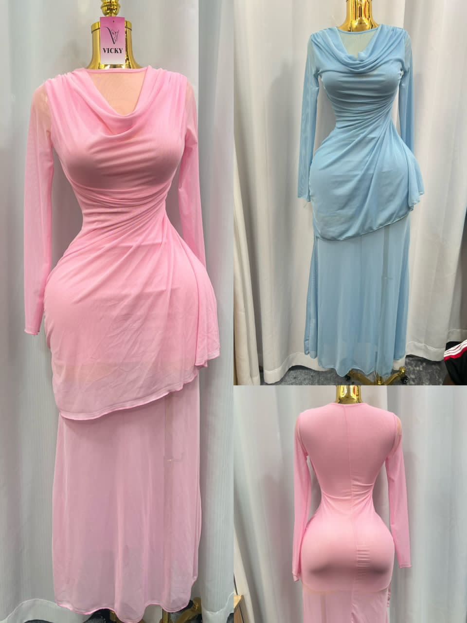 Celeste Luxe Draped Gown